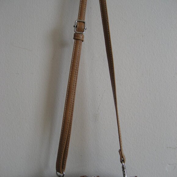 Giani Bernini Block Signature Mini Crossbody Bag, Brown Tan - Picture 9 of 10